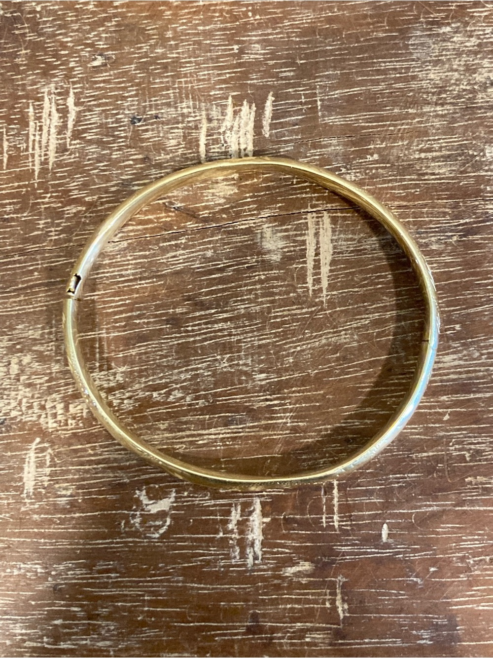 14k Gold Hinged Bangle Bracelet 7 Grams Scrap Broken Jewelry - Picture 4 of 17